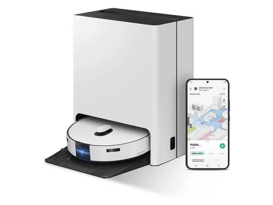 Прахосмукачка робот Samsung Jet Bot Combo (VR7MD97714G) Steam+ станция
