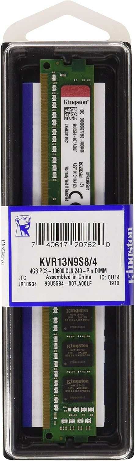 Memorie PC Kingston DDR3 PC3-10600, 8 GB (2 x 4 GB), KVR13N9S8/4