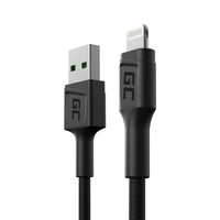 Cablu de Date USB la Lightning, 30 cm, Fast Charging 2.4A, Green Cell