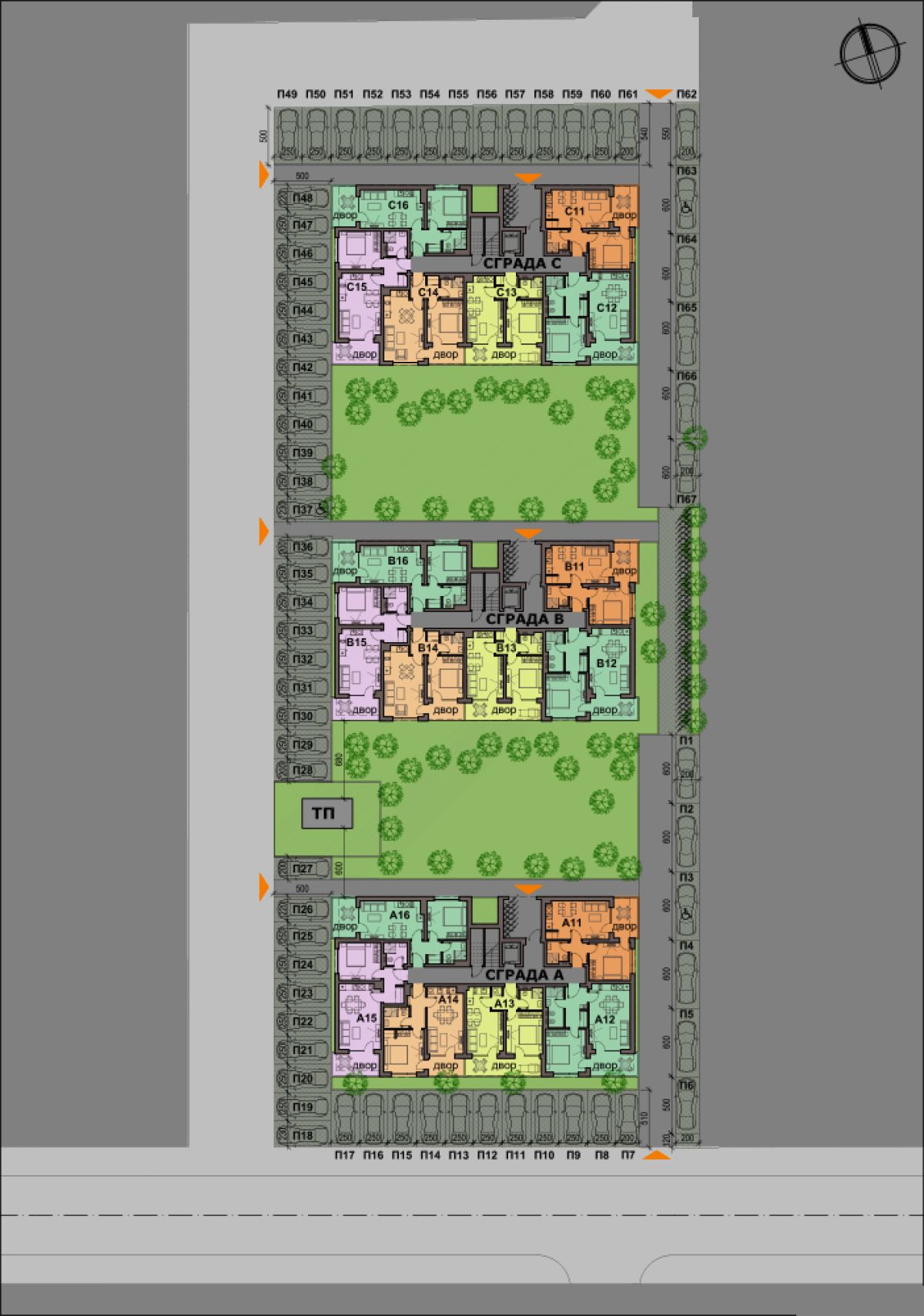 Продажба 2-стаен гр. Бургас - Сарафово 57.95m²  двор 9.26m²