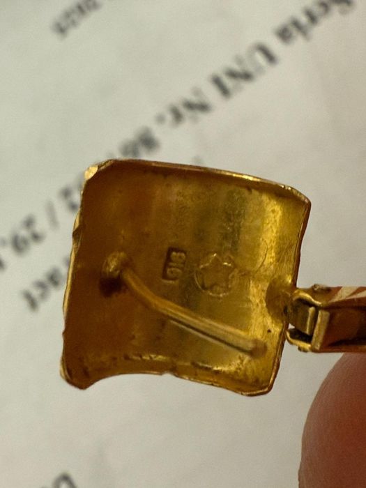 Cercei din aur 22K– model elegant, lucrătură fină