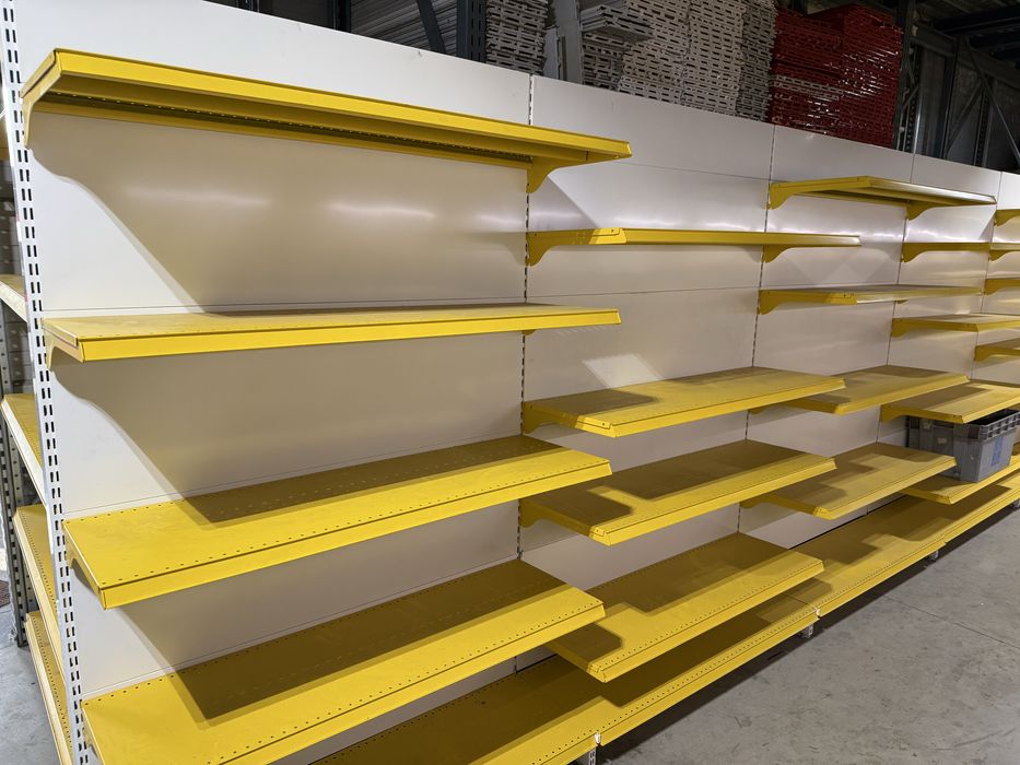 Vand Rafturi Metalice De Supermarket galbene