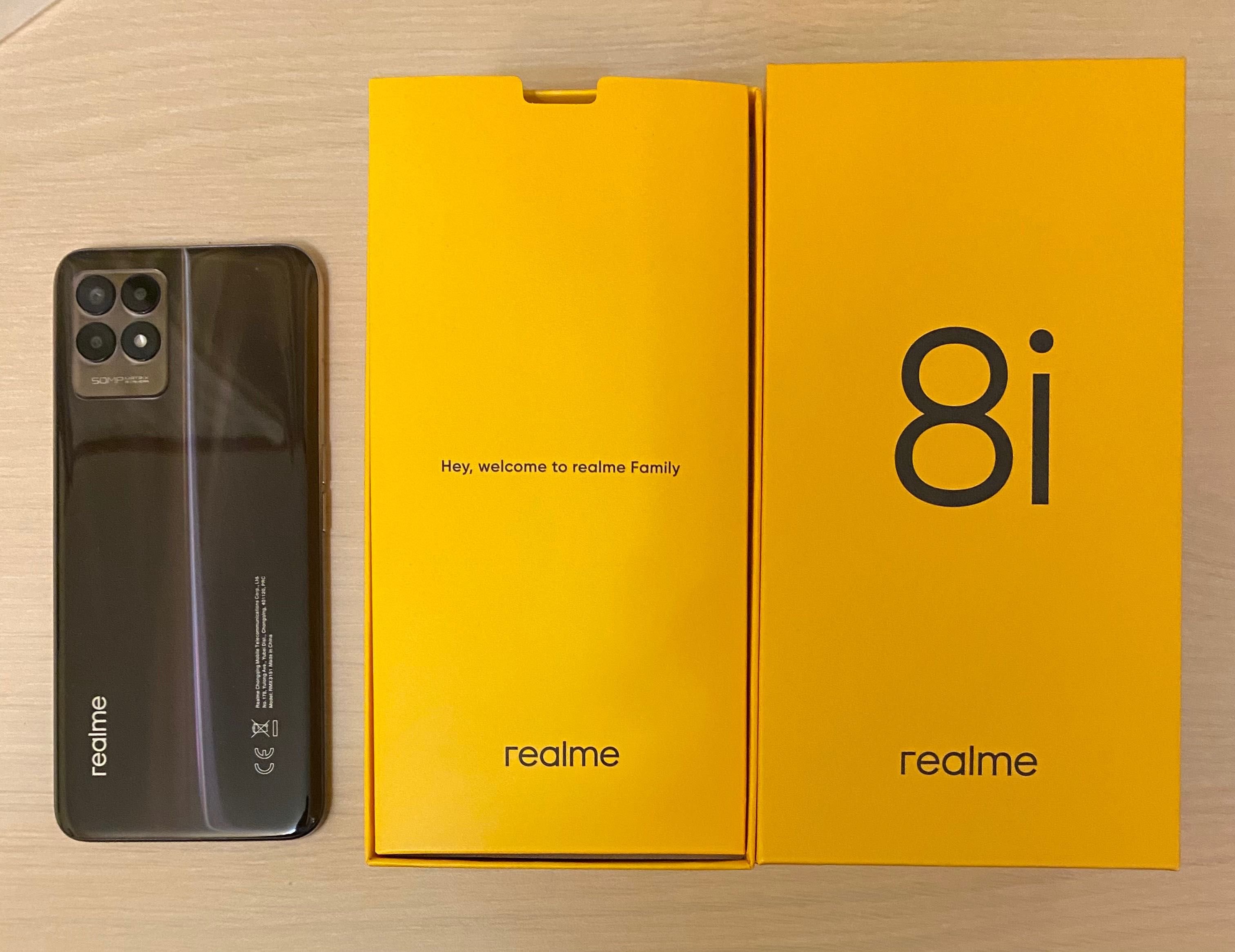 Realme 8i, Dual SIM, 4GB RAM, 128GB, 4G, negru