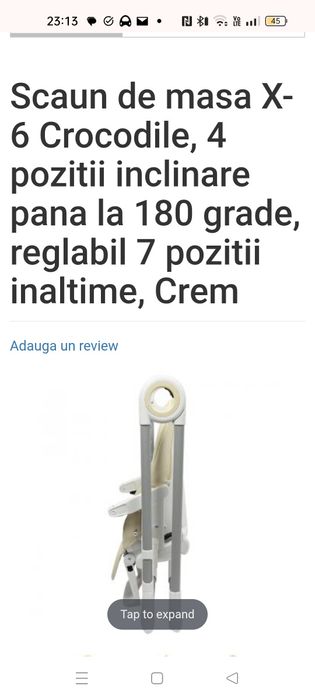 Scaun de masa Crocodile X6