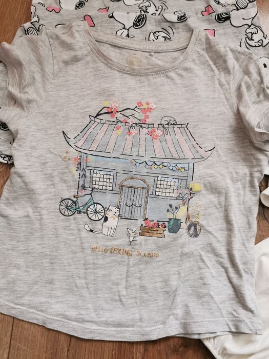 Lot 8 tricouri pt fetița, mărime 110-116