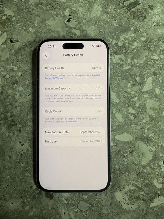 Telefon mobil Apple iPhone 15, 128GB, 5G, Blue