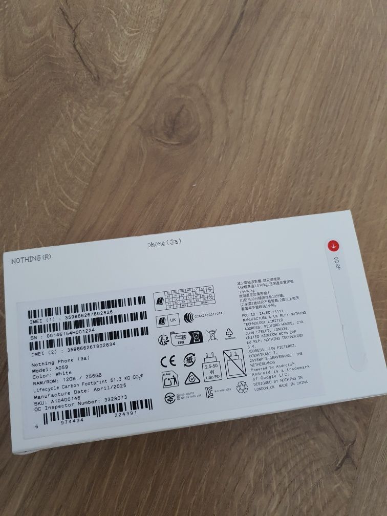 Nothing Phone 3a 12/256Gb Sigilat
