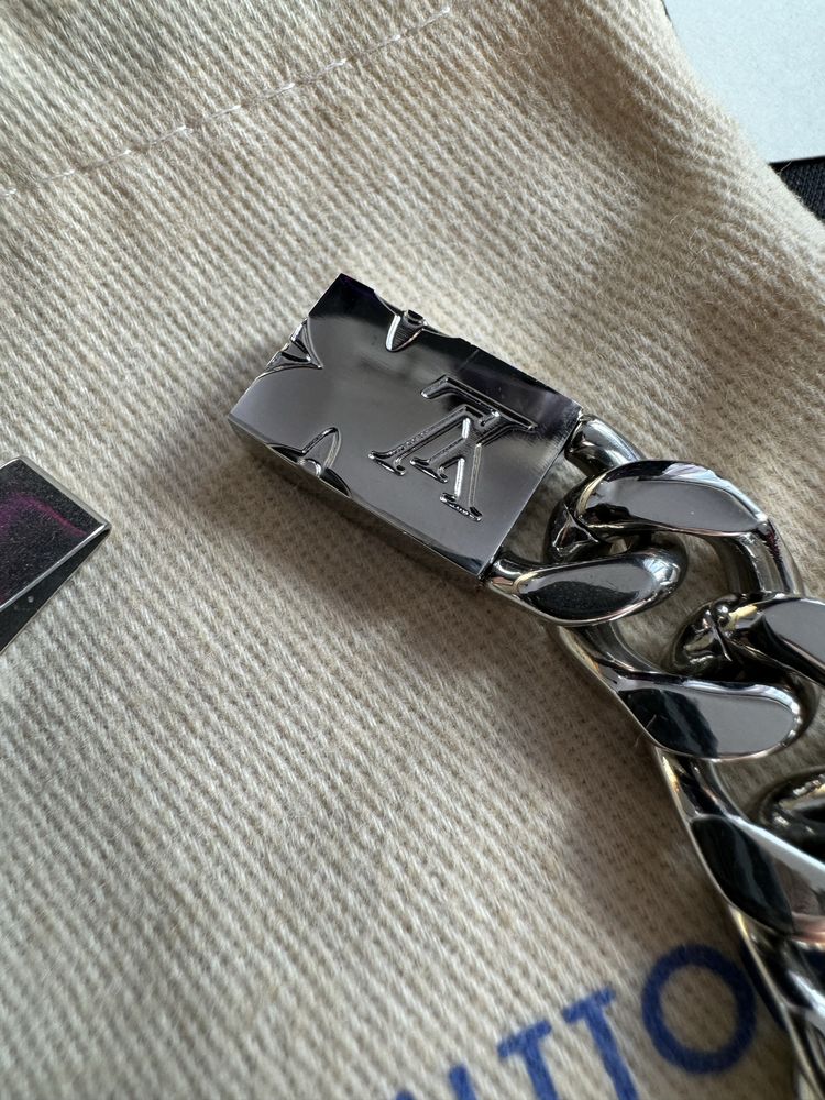 Bratara Louis Vuitton Monogram Silver | Toate accesoriile incluse