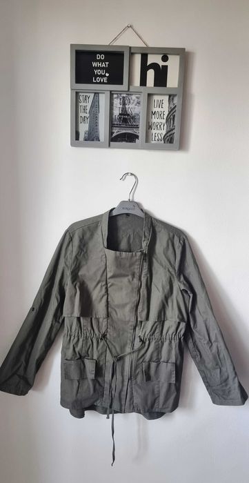 Geaca/ Jacheta de primavara-toamna gri-kaki