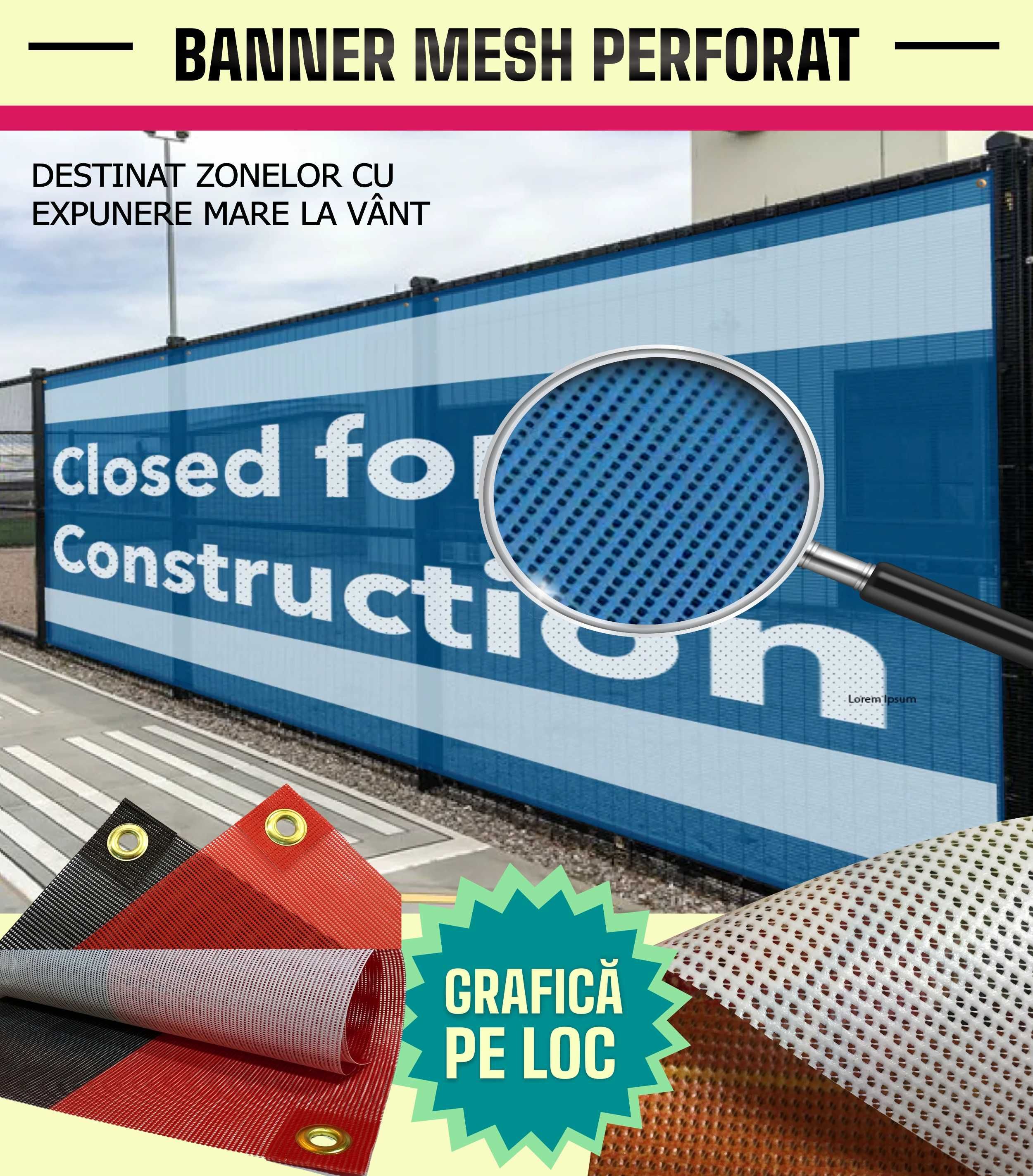 BANNERE Publicitare si AUTOCOLANT Vitrine