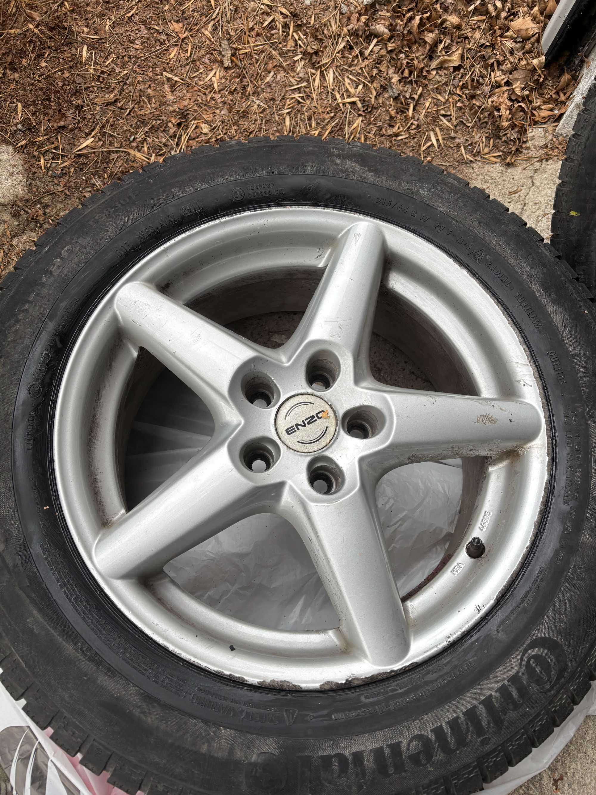 Продавам зимни гуми с джанти 17 цола 5x114.3
