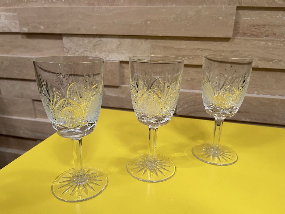 Pahare cristal superior Bohemia seturi 6 persoane, 29 piese