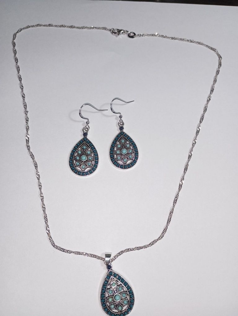 Set cercei și colier argint 925
