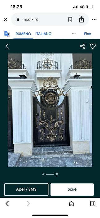 Porți și garduri din fier forjat