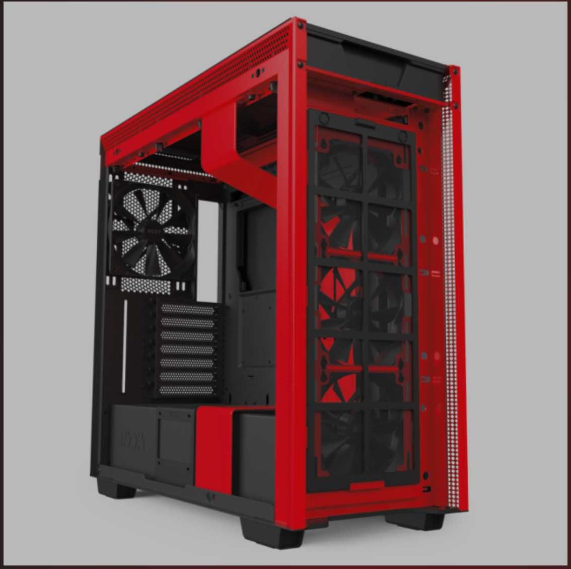 Компютърна кутия NZXT H710 Black/Red