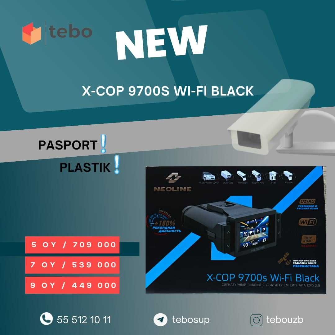 Neoline X-COP 9700s Wi Fi Black + video registrator