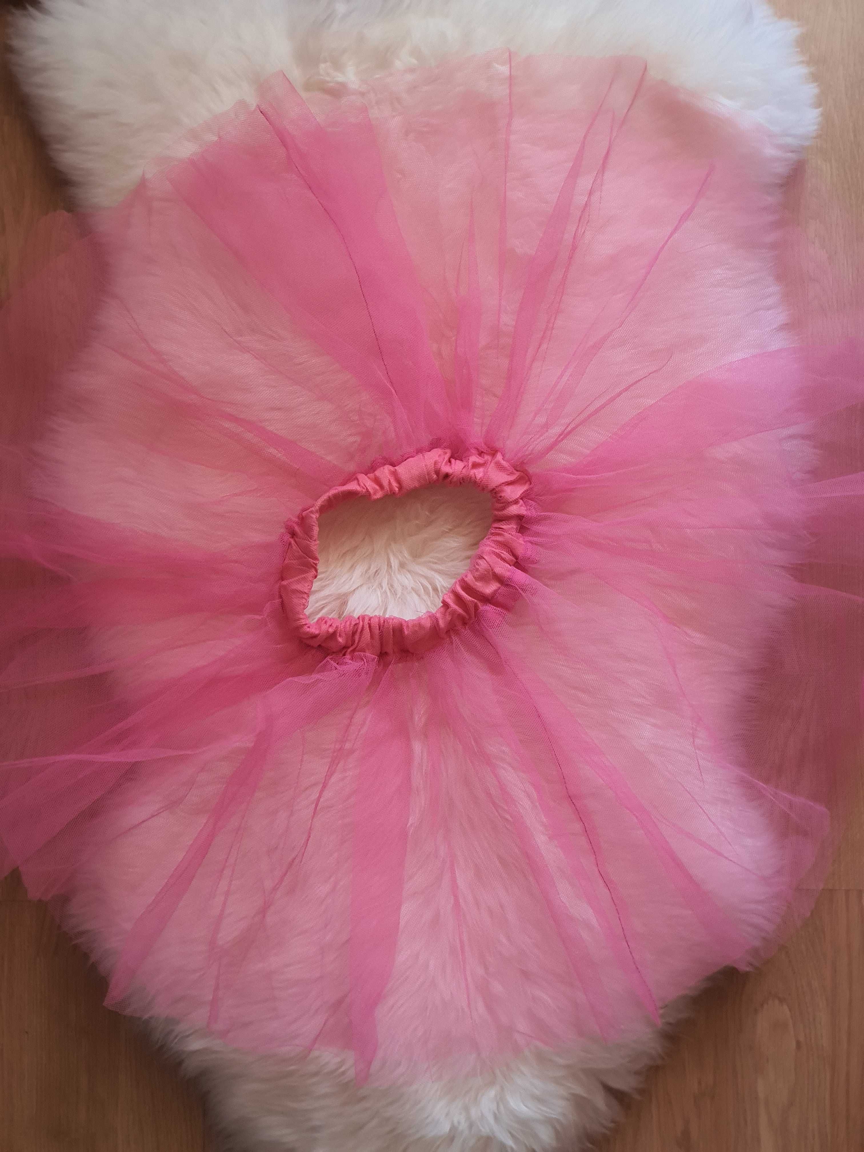 Fusta roz din tulle pentru copii marimea 7 ani