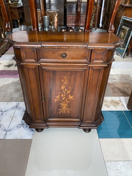 Comoda Servanta Lemn Vintage Intarsii Sculpturi