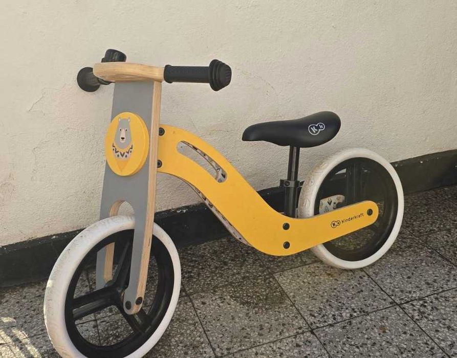 Баланс колело Kinderkraft Uniq, детско коледно, дървено колело