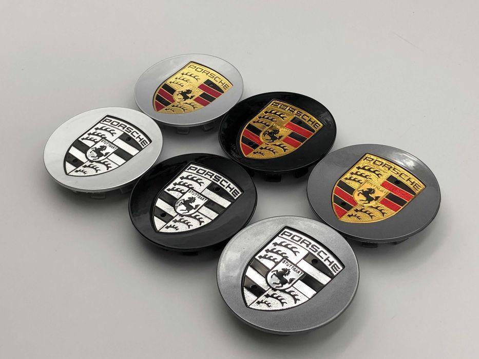 Capace Janta Compatibile PORSCHE 75 mm negru clasic