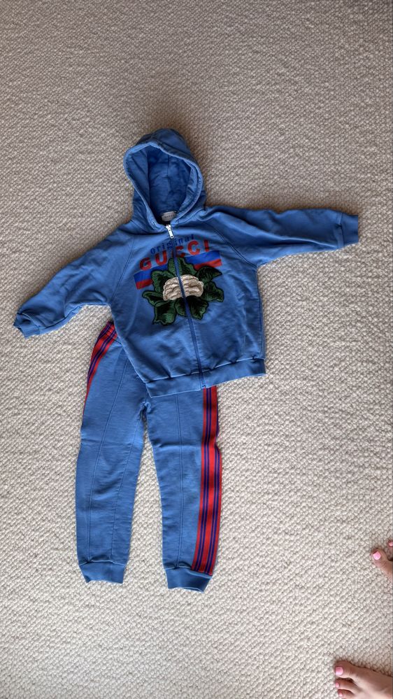 Детски спортен комплект Gucci - 6Y Памучен детски анцуг Суичер с цип