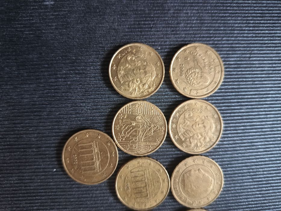 Стари монети Евро и евро центове