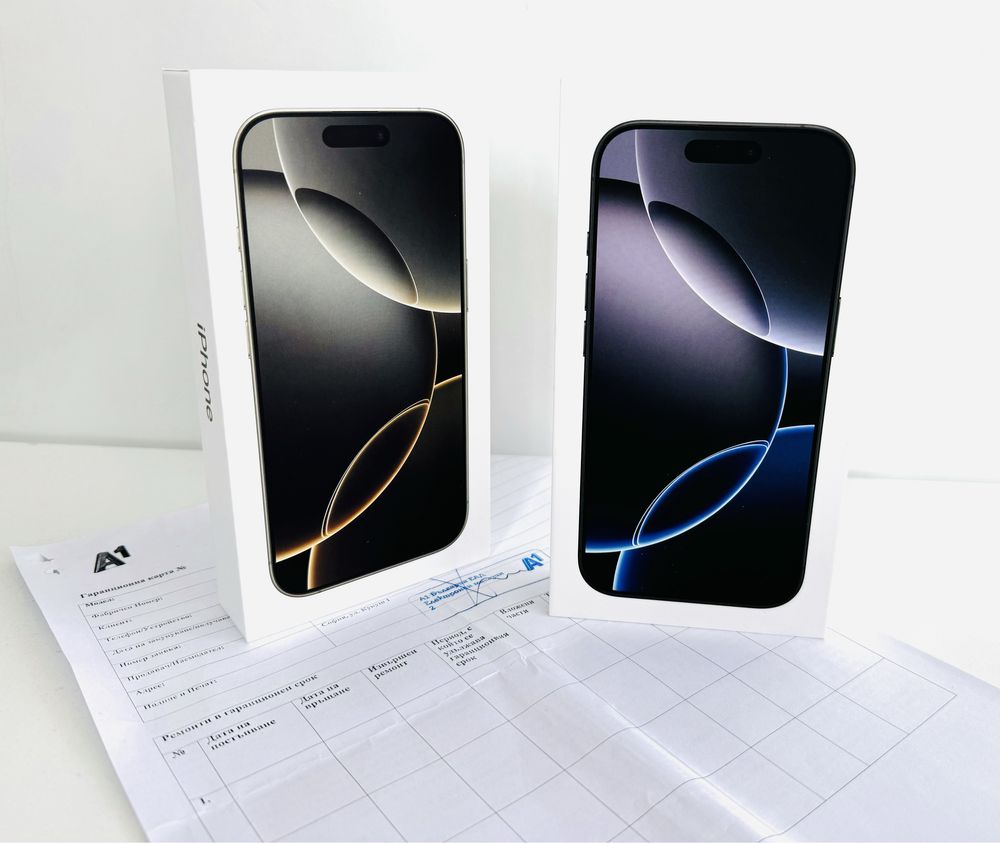 НОВ! iPhone 16 Pro 256GB Black / Natural Titanium 2г.ГАРАНЦИЯ!