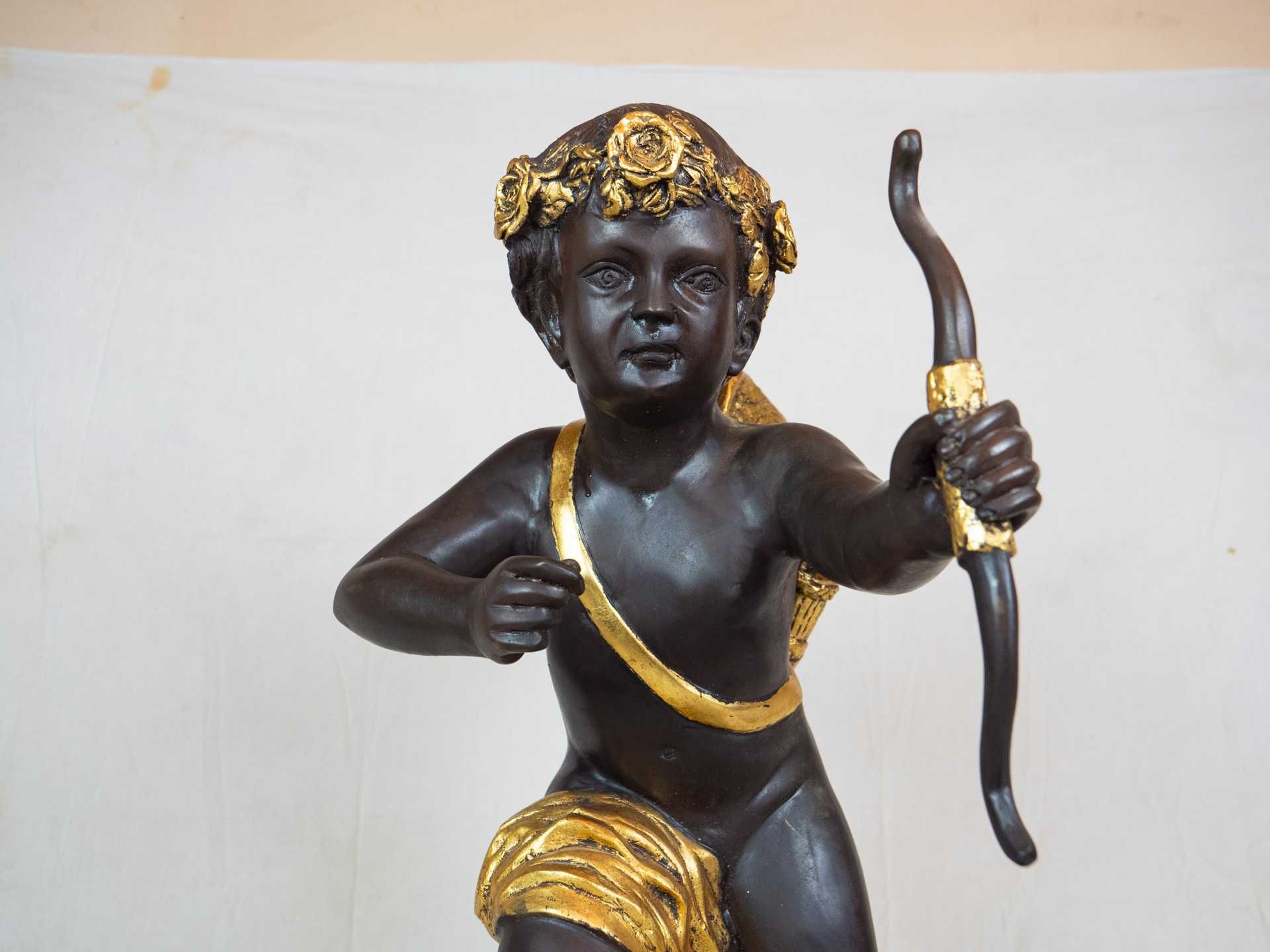 Statuie mare bronz Cupid semnata Daste