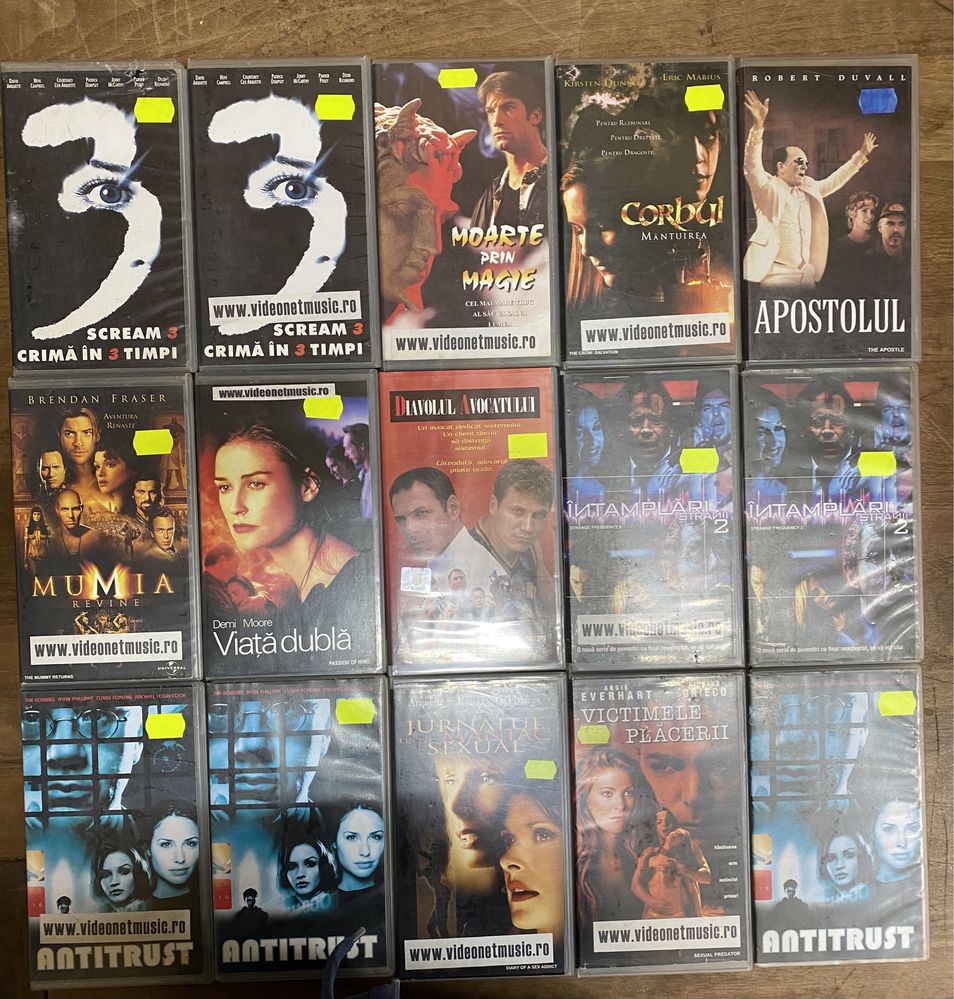 Casete video VHS, filme Thriller-Horror, subtitr limba română 11-21-22