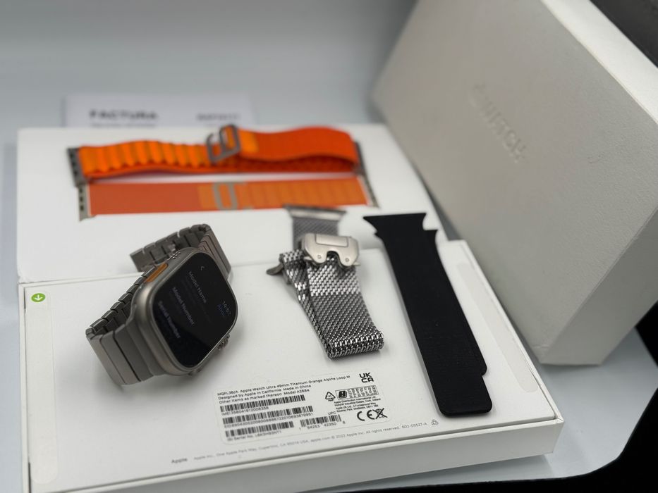 Apple Watch Ultra 1 Stare Excelenta Cutie,cablu original curele cadou