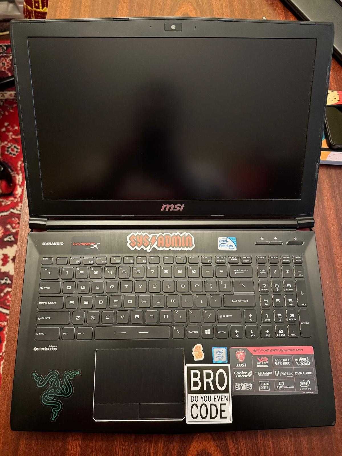 Laptop gaming MSI GE62VR 6RF Apache Pro