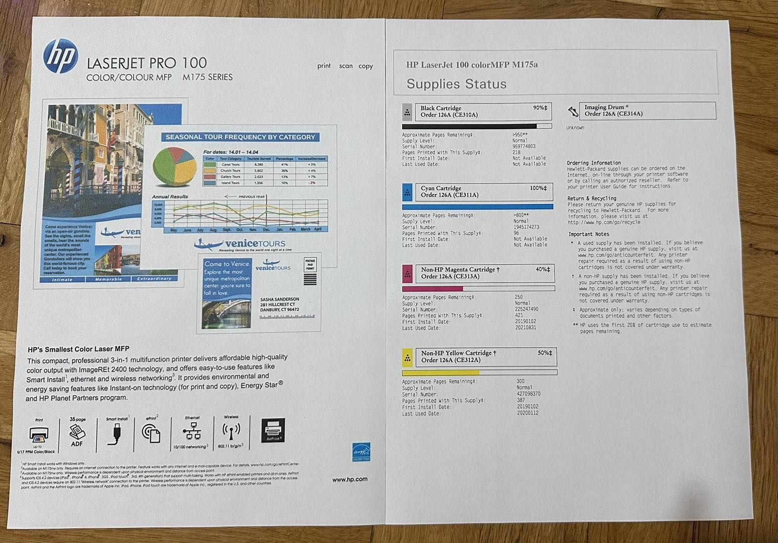 Цветен принтер - HP LaserJet Pro 100 color MFP M175a