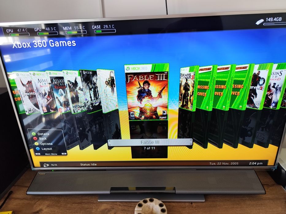 Vand XBOX360 Arcade + 2 jocuri originale FABLE 2+3