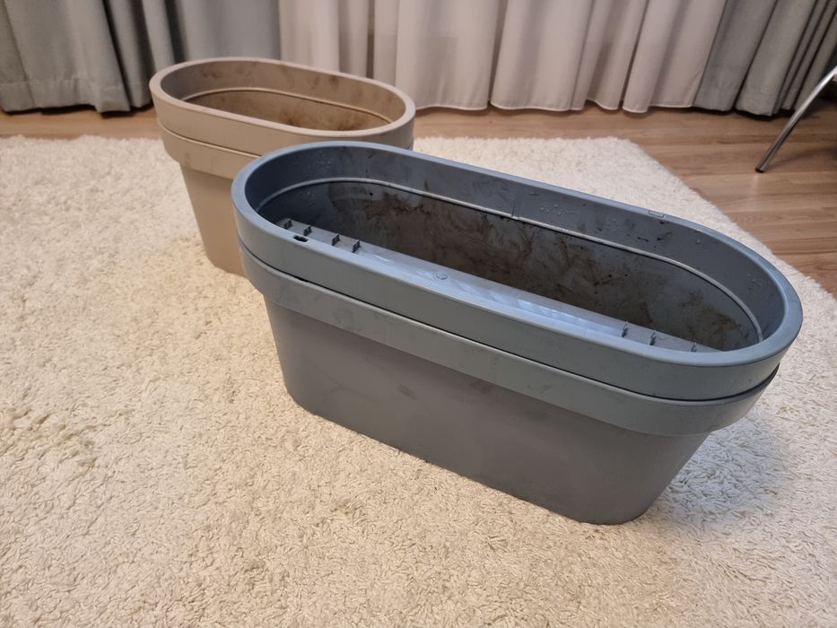 4 Jardiniere de Balustradă, Pentru Balcon - Lungime 2x39 + 2x59