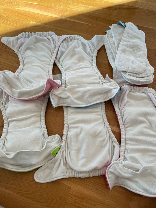 Set de 5 scutece textile Charlie banana plus 5 linere fleece