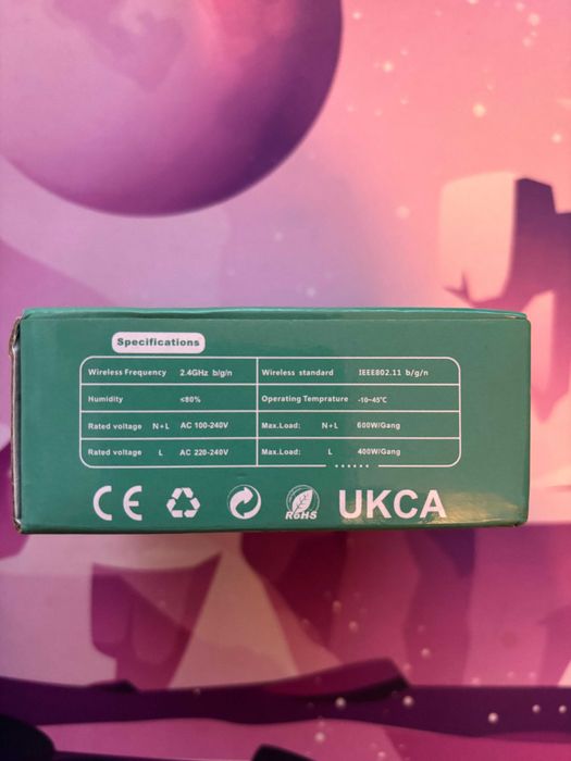 Intrerupator smart cu touch, Wi-Fi, Control vocal