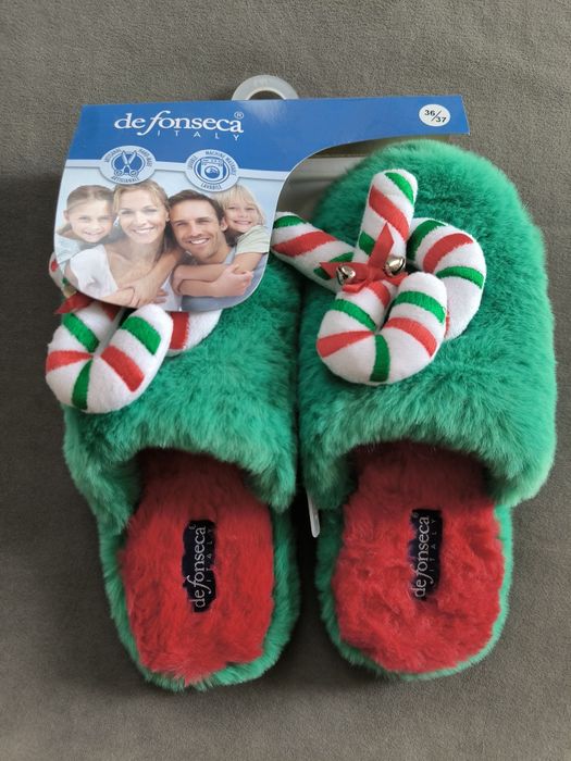 Дамски коледни чехли defonseca