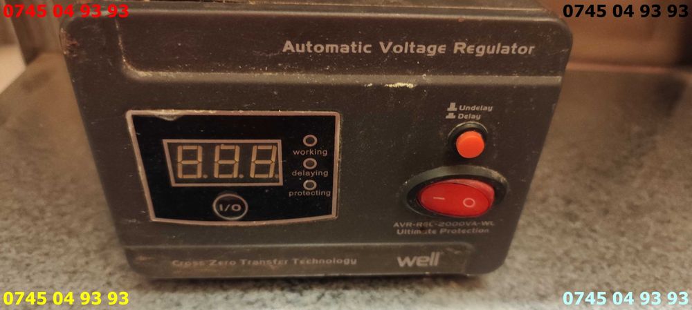 stabilizator regulator tensiune 2000VA Well perfect functional