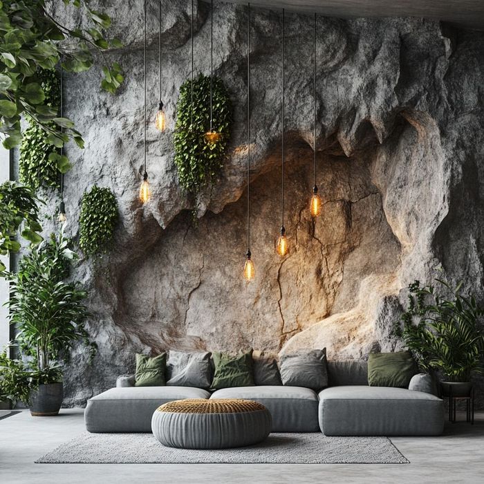 . Оникс. Панно. Стена скала. Стена камень дизайн интерьера