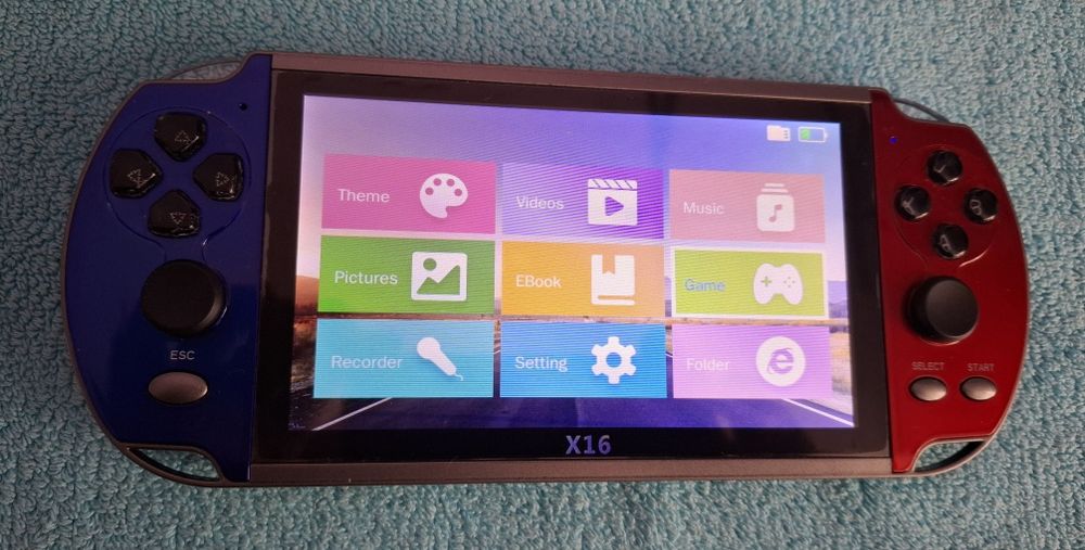 Преносима игрова конзола X16 екран 6.5 инча, тв игра с вградени игри
