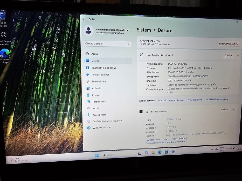 Laptop HP 250 G10 i5, 16 GB, 512 GB SSD, ca nou