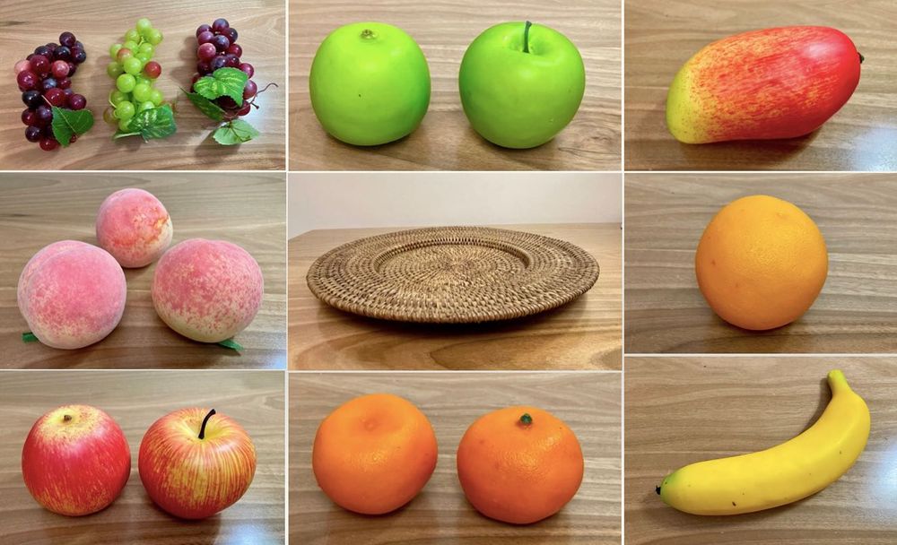 Декоративный муляж "Блюдо с фруктами"/ Мevali dekorativ idish.