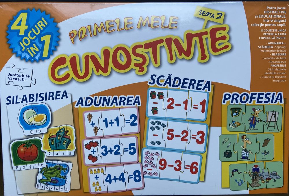 Primele Cunostinte 4in1, Alfabet, Numere, Adunare, Scadere etc