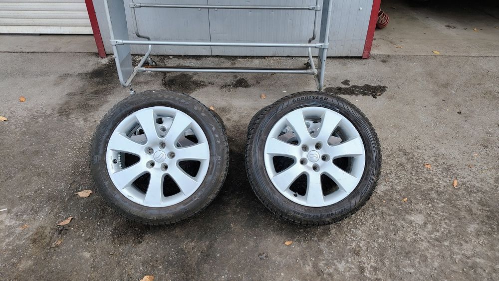 4броя гуми 225/50/17 Goodyear с джанти 5х112