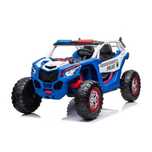 UTV electric pt. 2 copii Police XB2118, 4x 55W, 12V scaun tapitat Blue