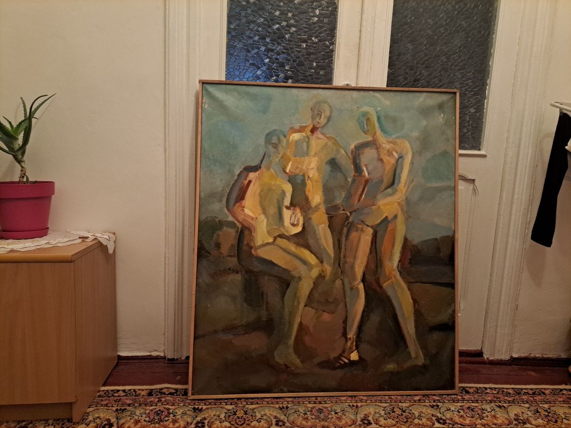 Pictura pictata de mana cu ulei pe pânză