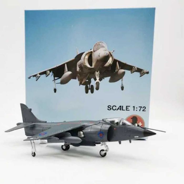 Macheta avion metalica Harrier FRS Royal Navy Sea scara 1:72 20cm