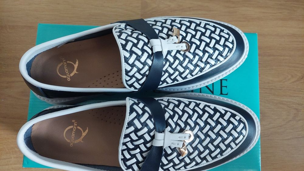 Дамски кожени обувки Aquamarine. Чисто нови. Номер 38.