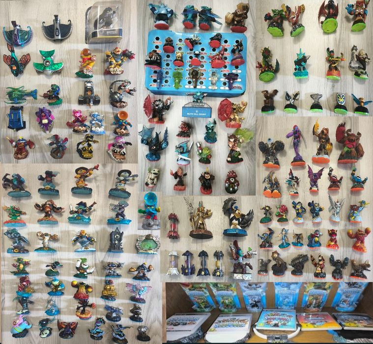 Skylanders la bucata,lot sau schimb, 141 figurine, portale, jocuri