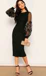 Rochie cu maneca bufanta